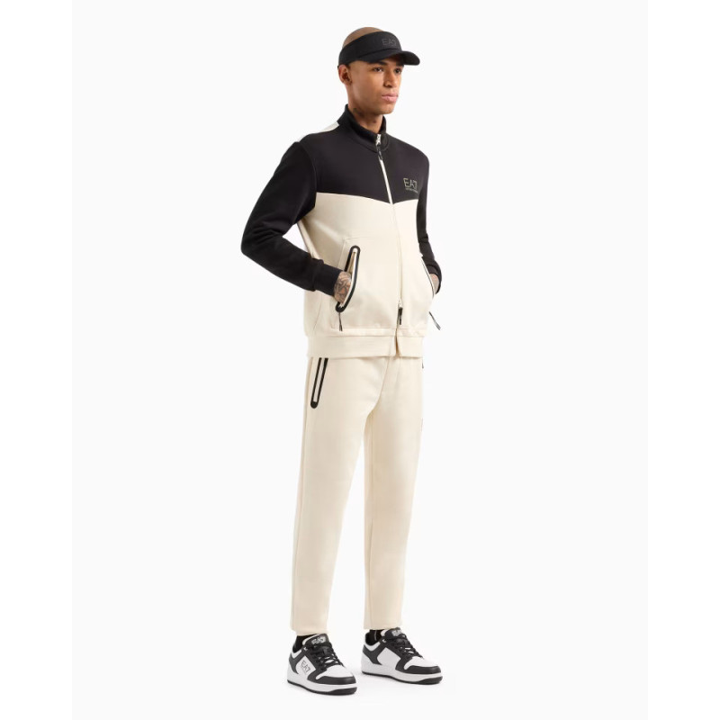 ARMANI EA7 TUTA ATHLETIC COLOUR BLOCK 6DPV60 BEIGE