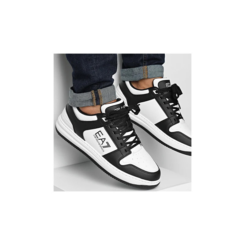 ARMANI EA7 SNEAKERS SLASHER MAN BIANCO/NERO