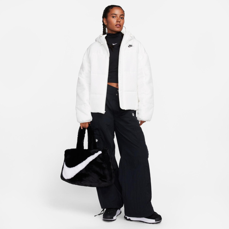 Nike Piumino con Cappuccio Donna FB7672 White
