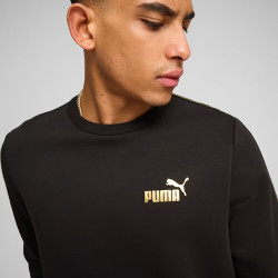 Puma Felpa Girocollo ESS Tape Minimal Uomo 685290 Nero/Oro