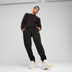 Puma Felpa Girocollo ESS Tape Minimal Uomo 685290 Nero/Oro