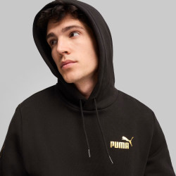 Puma Felpa con Cappuccio ESS Tape Minimal Uomo 630020 6Nero/Oro
