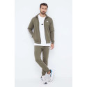Adidas Tuta Uomo 3 stripes Full Zip IJ6071 Verde Militare