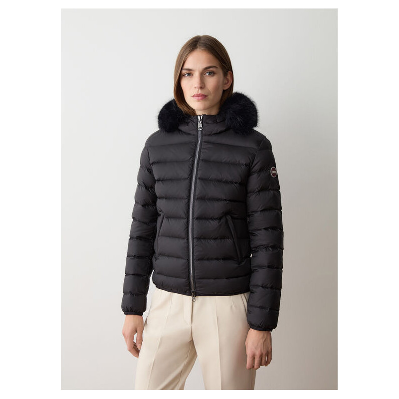 Colmar Piumino Corto Donna con Cappuccio 2286E Nero