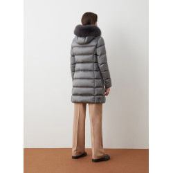 Colmar ORIGINALS Piumino lungo con pelliccia 2221E argento