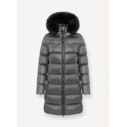Colmar ORIGINALS Piumino lungo con pelliccia 2221E argento