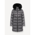 Colmar ORIGINALS Piumino lungo con pelliccia 2221E argento