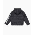 Armani EA7 Piumino Imbottito Con Cappuccio Polar Logo Boy 6DBB11 Nero