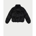 Armani EA7 Piumino Graphic Series Con Stampa All-Over Bambina 6DFB04 Nero