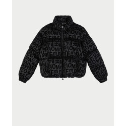 Armani EA7 Piumino Graphic Series Con Stampa All-Over Bambina 6DFB04 Nero