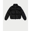 Armani EA7 Piumino Graphic Series Con Stampa All-Over Bambina 6DFB04 Nero