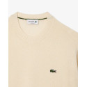 Lacoste Maglione Uomo girocollo in lana cardata AH2916 Azzurro