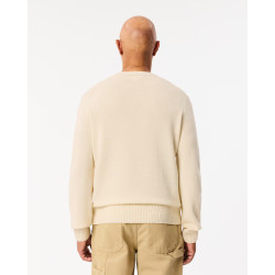 Lacoste Maglione Uomo girocollo in lana cardata AH2916 Azzurro