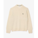 Lacoste Maglione Uomo girocollo in lana cardata AH2916 Azzurro