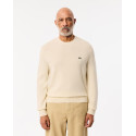 Lacoste Maglione Uomo girocollo in lana cardata AH2916 Azzurro