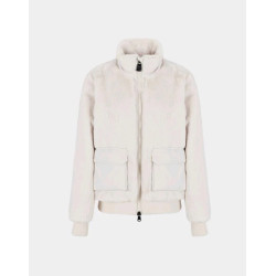 ARMANI EA7 Giacca Blouson Teddy Donna 6DTB15 Avorio