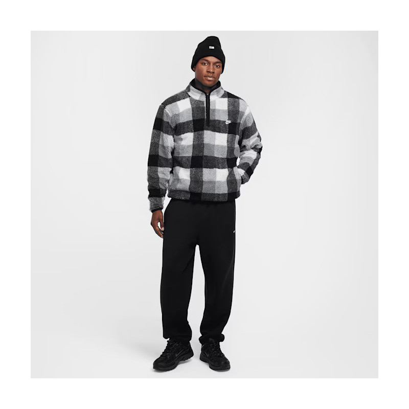 Nike CLUB Track Zip Orsetto FZ0896 Black/White/Smoke grey