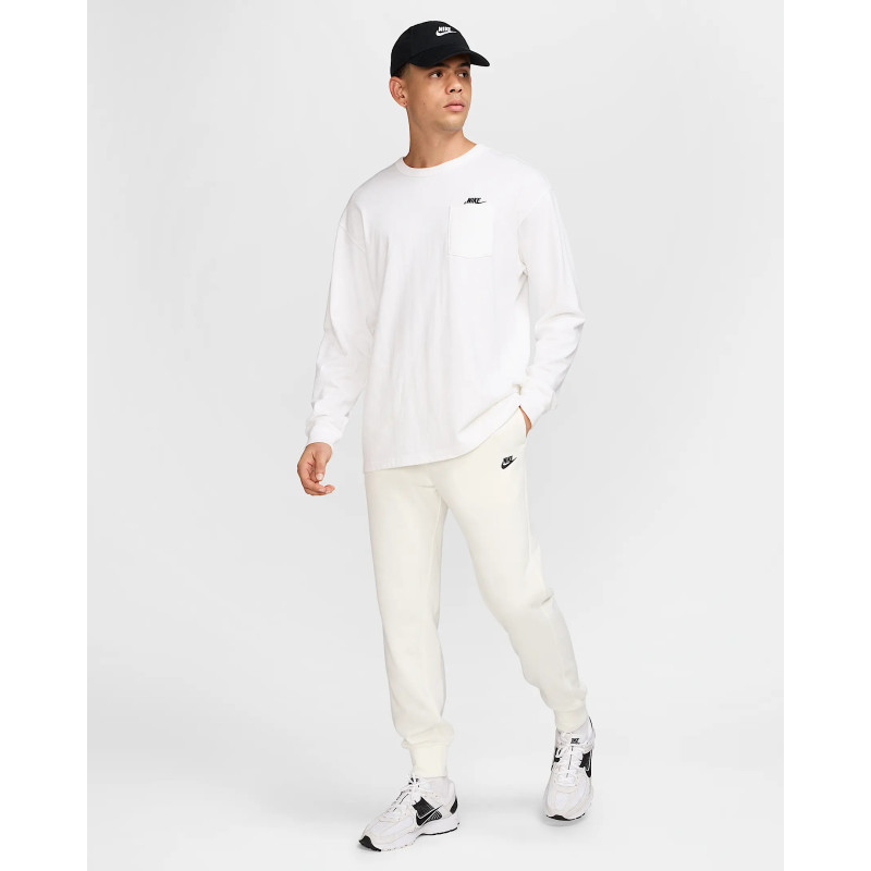 Nike Club Pantaloni jogger in French Terry Uomo FN3801 Bianco