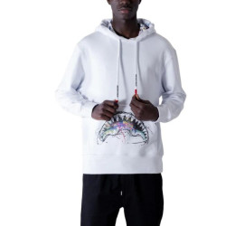 Sprayground Felpa Con Cappuccio Splats SP324 Bianca