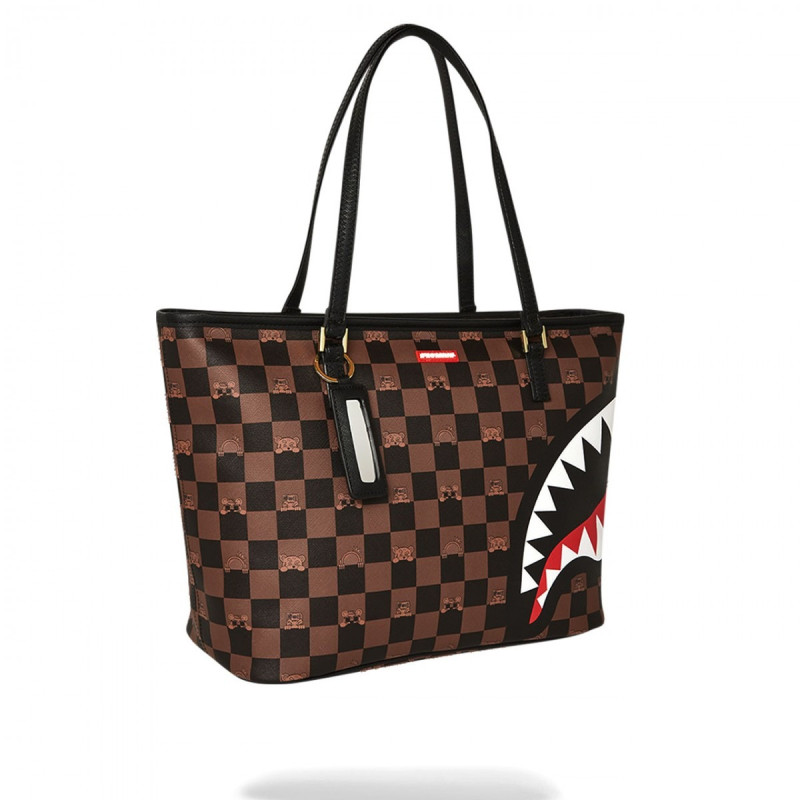 SPRAYGROUND BORSA DONNA PEEKING CHARACTER 910T7504NSZ BROWN