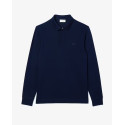 Polo Lacoste L.12.12 di taglio classico in petit piqué Blu