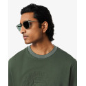 Lacoste T-shirt in jersey di cotone ricamato e stampato Uomo TH0124 Verde