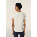 Freddy T-shirt da donna regular fit con logo WCRT1 Panna