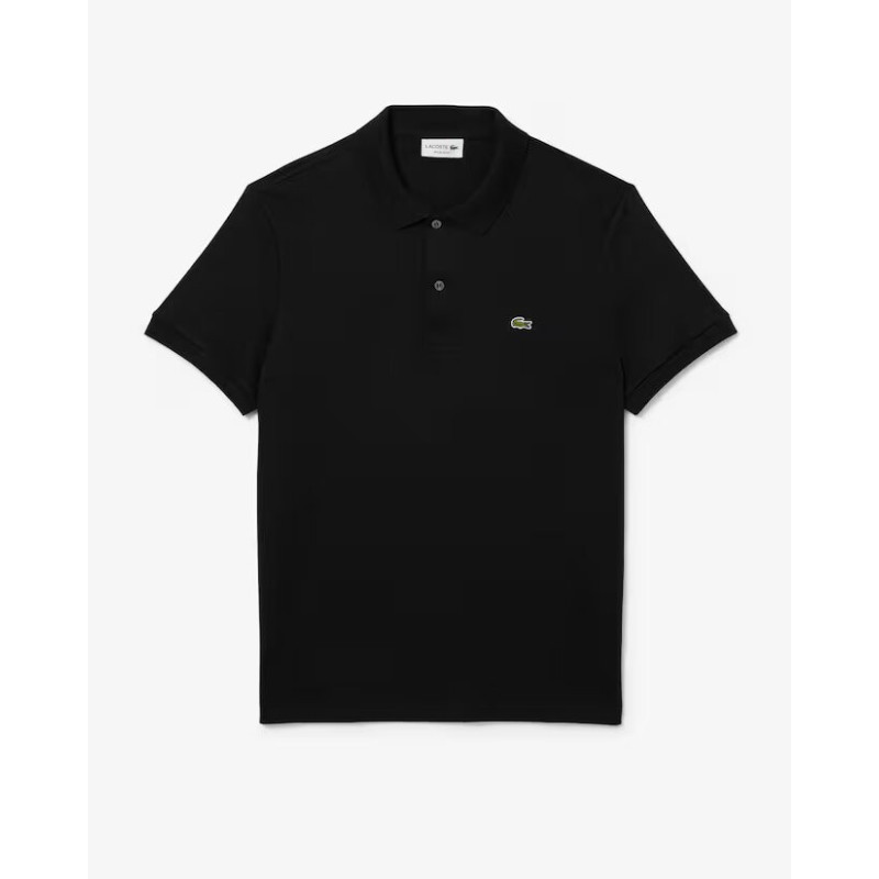 Lacoste Polo regular fit in cotone Pima DH2050 Nero
