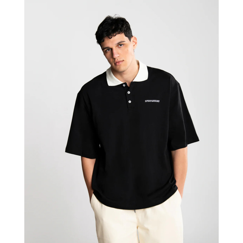 Sprayground Polo maniche corte Uomo 745 Nero/Avorio