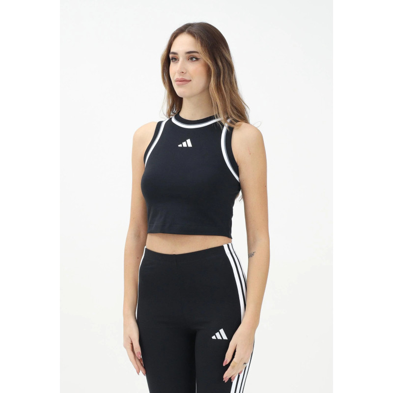Adidas Canotta Color-Pop Cotton Crop  JG4180 Nero