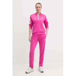 Adidas Tuta da ginnastica a 3 strisce da donna JD5436 Fuxia