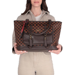 SPRAYGROUND BORSA SHOPPER DONNA CHEECK BROWN 910T4555NSZ MARRONE