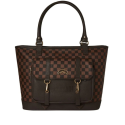 SPRAYGROUND BORSA SHOPPER DONNA CHEECK BROWN 910T4555NSZ MARRONE