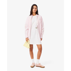 Lacoste Abito donna drappeggiato EF0583 Bianco