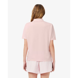 Lacoste Polo Donna fluida relaxed fit in piqué PF1123 Rosa