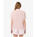 Lacoste Polo Donna fluida relaxed fit in piqué PF1123 Rosa