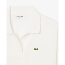 Lacoste Polo Donna fluida relaxed fit in piqué PF1123 Panna