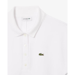 Lacoste Polo Donna Slim fit regolabile in piqué PF9589 Bianco