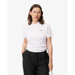 Lacoste Polo Donna Slim fit regolabile in piqué PF9589 Bianco