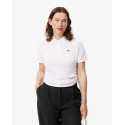 Lacoste Polo Donna Slim fit regolabile in piqué PF9589 Bianco