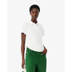Lacoste Polo Donna Slim fit regolabile in piqué PF9589 Bianco