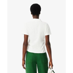 Lacoste Polo Donna Slim fit regolabile in piqué PF9589 Bianco