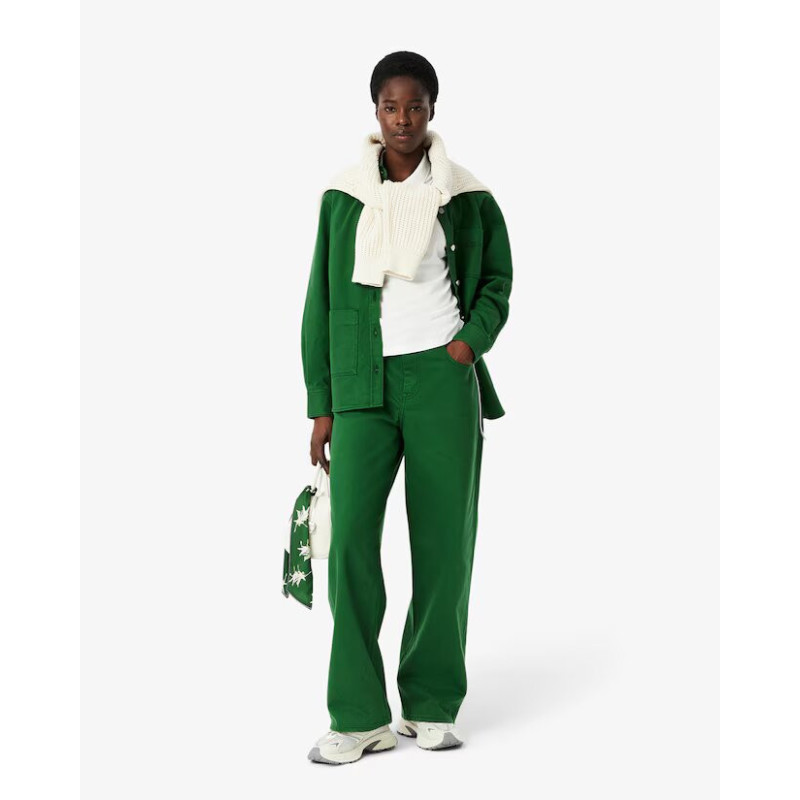 Lacoste Polo Donna Slim fit regolabile in piqué PF9589 Bianco