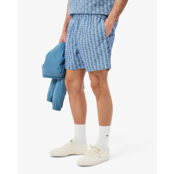Lacoste Boxer mare midi con stampa con monogramma MH9086 Azzurro