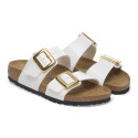 Birkenstock Ciabatta Donna Sydney Cushion Buckle 102943 Bianco/Oro