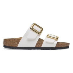 Birkenstock Ciabatta Donna Sydney Cushion Buckle 102943 Bianco/Oro