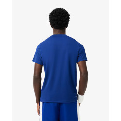 Lacoste T-shirt sportiva color block TH8975 Blu / Azzurro