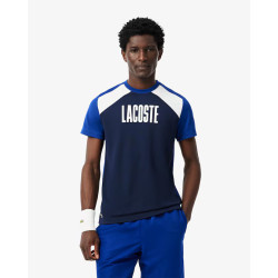 Lacoste T-shirt sportiva color block TH8975 Blu / Azzurro