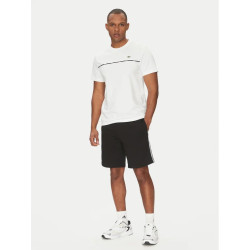 Lacoste Shorts in cotone con profili con logo GH9896 Nero