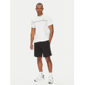 Lacoste Shorts in cotone con profili con logo GH9896 Nero